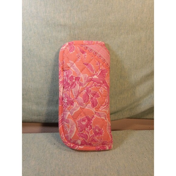 Vera Bradley quilted eyeglasse soft case pink - Picture 2 of 3